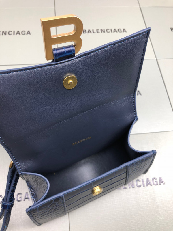 Ba*len*cia*ga hourglass xs top handle bag