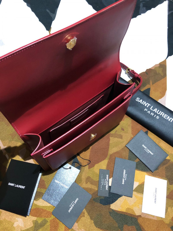 Y*L medium sunset satchel in smooth leather