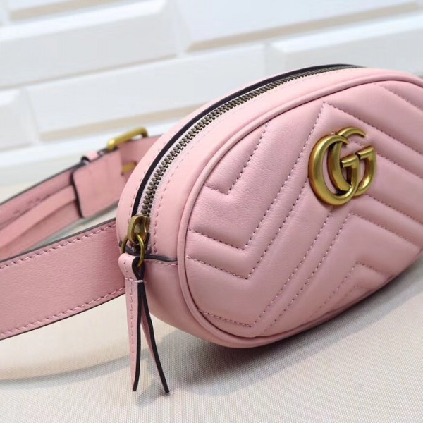 G*u*i gg marmont matelassé leather belt bag