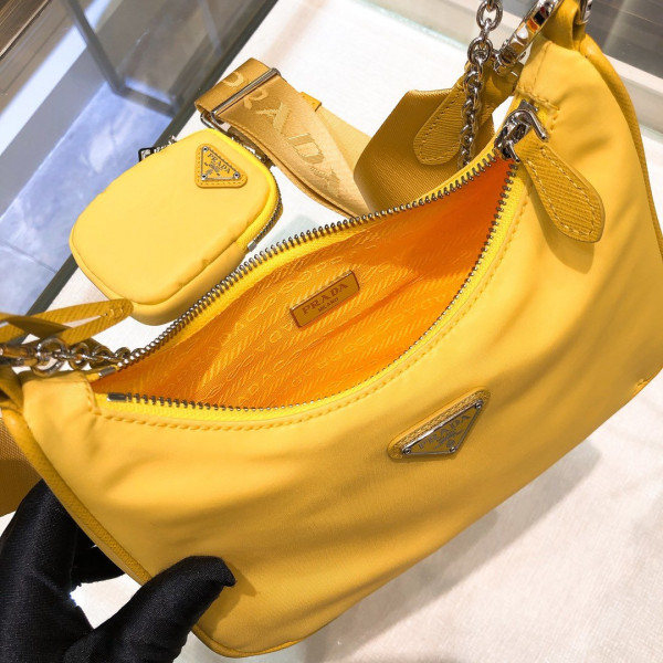 Pra*a nylon hobo bag