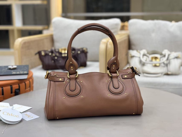 Chloe Paddington bag in grained leather - 36*18*18cm