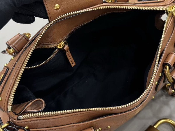 Chloe Paddington bag in grained leather - 36*18*18cm