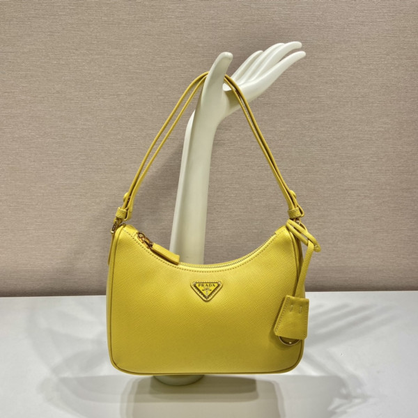 Pra*a re-edition saffiano leather mini bag
