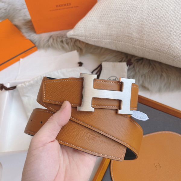 H**mes belt-silver/gold