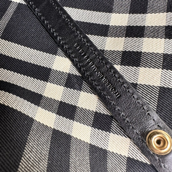 B**rry medium check tote bag-41*14*26cm