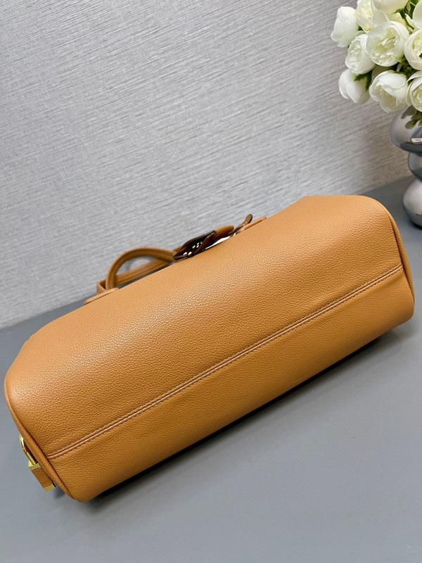 Pra*a re-nylon medium top-handle bag with padlock