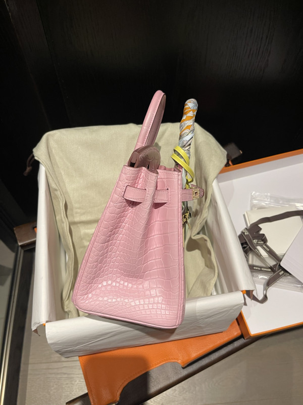 H**mes birkin 25cm crocodile leather