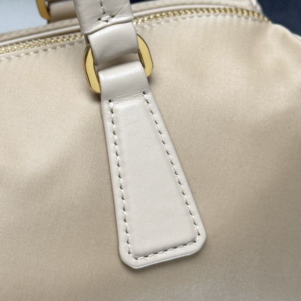 Pra*a re-nylon medium top-handle bag with padlock