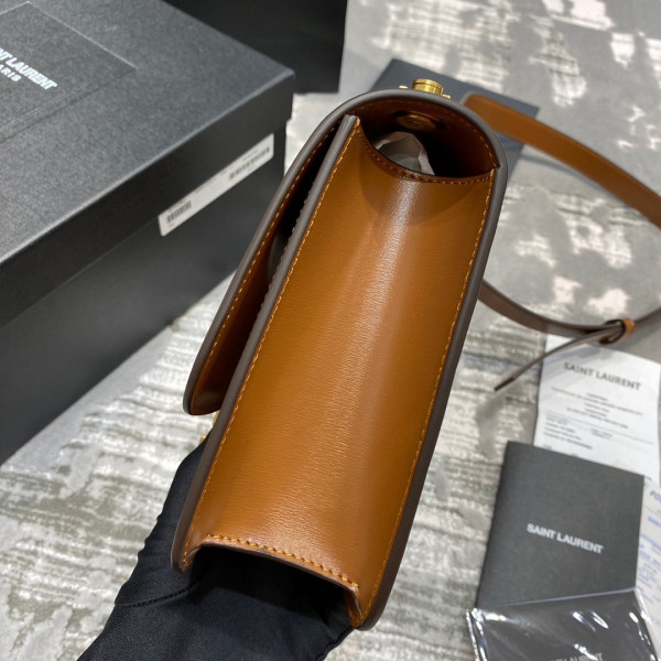 Y*L loulou carre satchel in smooth leather