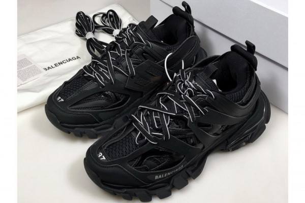 Ba*len*cia*ga track trainer 'triple black' 542436 w1gb 1000