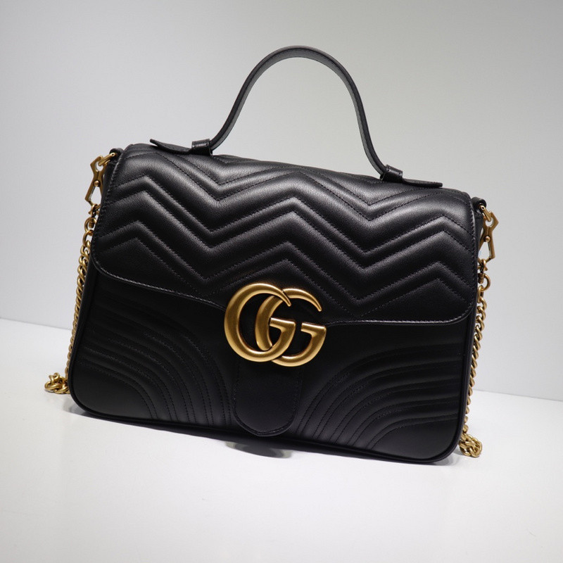 G*u*i gg marmont medium top handle bag